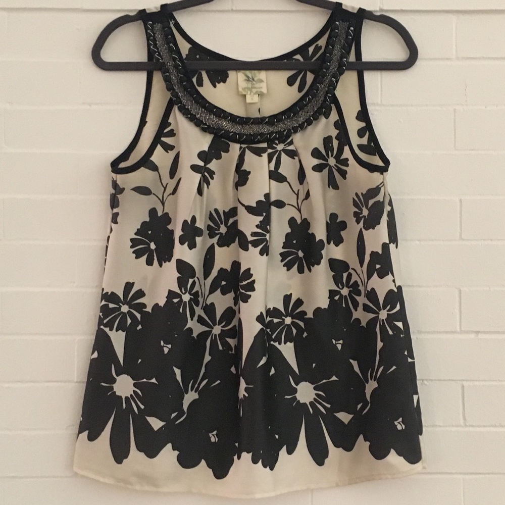 Anthropologie Weston Wear Black & White Top